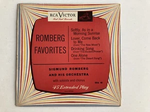 Sigmund Romberg Favorites 45 RPM Vinyl Record Sleeve (Sleeve Only - No Record) - Imagen 1 de 3