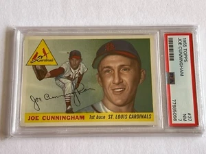 PSA 7 1955 TOPPS #37 JOE CUNNINGHAM ST. LOUIS CARDINALS - Bild 1 von 2