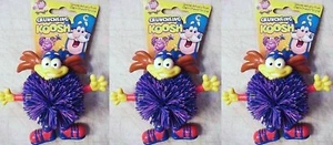 3 Cap'n Crunch 2000 Crunchling Koosh - original cereal box offer - Picture 1 of 2