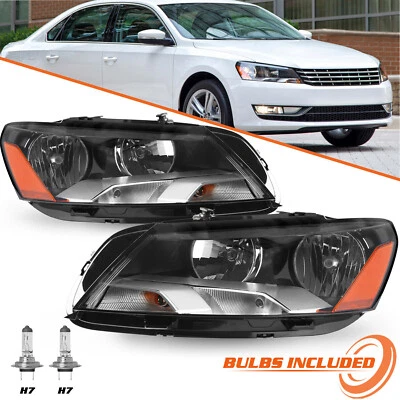 For 2012-2015 Volkswagen Passat Headlight Headlamp Assembly Left&Right w/Bulbs  - Image 1 of 4