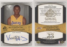 2005 SP Signature Edition Authentic Signatures Gold /25 Von Wafer Rookie Auto RC