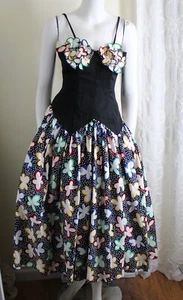 Estate Spectacular Vtg VICTOR COSTA Sz 4 Party Dress 1980s Neiman Marcus - Picture 1 of 15