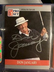 Don January autographed 1990 pro set GOLF trading card