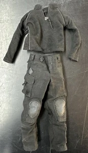 Maßstab 1/6 schwarz Reißverschluss Shirt taktische Hose Outfit Set für 12" männliche Herren Figur - Bild 1 von 4