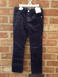 NEW Gymboree Flight of Fancy Navy Blue Gold Shimmer Corduroy Skinny Pants 6 - Picture 1 of 2