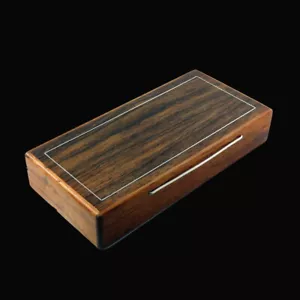 Rosewood Box with Inlaid Sterling Silver - Denmark - 1960s - Picture 1 of 5