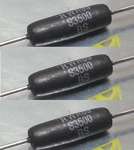 3 Mil-Spec Precision (nur 0,1%!) Drahtgewickelter 350 Ohm 3W Widerstand # RWR89S3500BS - Bild 1 von 3