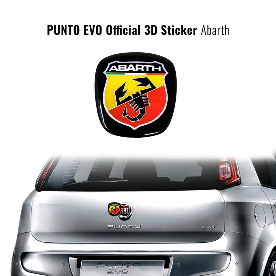 Abarth 32027 Adesivo 3d ricambio Logo per FIAT Grande Punto