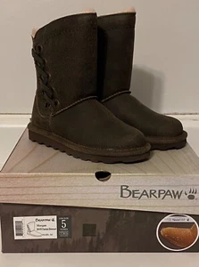 Bearpaw Women's Morgan Chestnut Distressed Boots Medium Width Size 5 - Picture 1 of 4