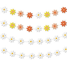 Daisy Boho Banner Party Decorations,Groovy Party Favors White Daisy Decor Spring