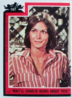CHARLIE'S ANGELS TV SHOW SERIES 4 TRADING CARDS SET 1977 TOPPS USA BASE CARD 197 - Image 1 of 2