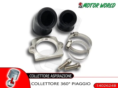 COLLETTORE ASPIRAZIONE 360° PIAGGIO GILERA 50 2T CARBURATORE 19-21 / 24-30 - Immagine 1 di 2