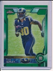 TODD GURLEY 2015 TOPPS CHROME GREEN REFRACTOR RAMS ROOKIE RC #110 - Picture 1 of 1