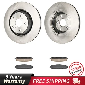 324mm Front Brake Rotors + Brake Ceramic Pads for Toyota Venza 2009 2010-2015 - Picture 1 of 14