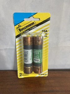 Paquete de 2 fusibles de cartucho de uso general Cooper Bussmann 35A BP/NON-35 NUEVO - Imagen 1 de 3