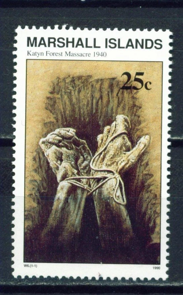 MARSHALL ISLANDS, SCOTT # 248, MNH KATYN FOREST MASSACRE 1940, WORLD WAR II - Image 1 of 1