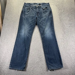 Vintage DKNY Jeans Herren 36x34 Blau Dark Wash Baumwolle Soho Relaxed Fit Baggy - Bild 1 von 9