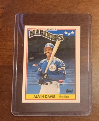 1988 Topps United Kingdom Minis Alvin Davis #17 - Image 1 of 2