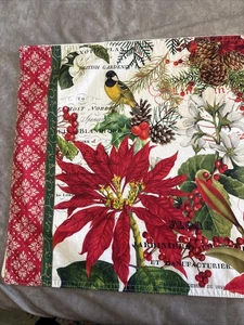 Michel Design Works Retired Merry & Bright Table Runner 108”x16.5 Vintage Look - Picture 1 of 5