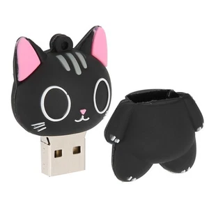 Cartoon Cat Pattern USB Flash Drive Data Picture Music Movie Files Storage U FY - Afbeelding 1 van 19