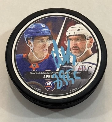 Alex Ovechkin Signed “895G” Capitals/Islanders Matchup Puck 4/6/25 RARE 🔥💎 - Image 1 of 2