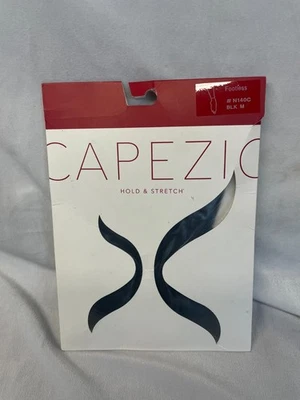 Medias sin pies Capezio Hold & Stretch N140C negras para niños medianas semiopacas Foto 1 de 4