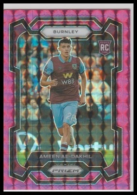 2023-24 Panini Prizm Premier League #276 Ameen Al-Dakhil Pink Mosaic - Image 1 of 2