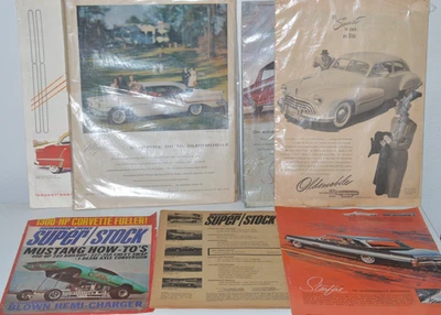 Lot of 7 Vintage OLDSMOBILE Starfire Majestic ADS Original Print Ad Literature - Image 1 of 4