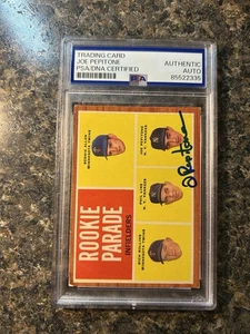 1962 Topps #596 Rookie Parade Joe Pepitone Signed Rookie Card PSA Certified Auto - Picture 1 of 5