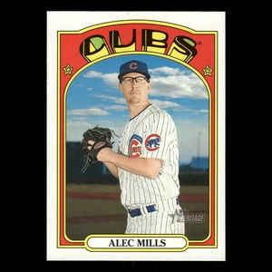 Alec Mills #76 2021 Topps Heritage Chicago Cubs Baseball Card MLB - Picture 1 of 3