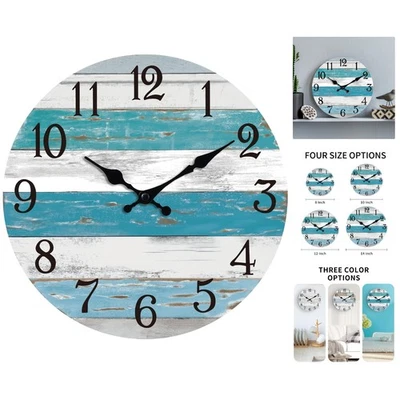 Reloj de pared náutico resistente al óxido de 12"" - Funcionamiento silencioso para interiores y exteriores Foto 1 de 4