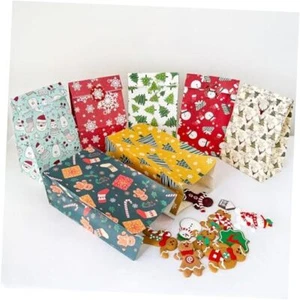 24Pcs Christmas Treat Bags Paper Gift Bags, Small Candy Party Favor Goody - Picture 1 of 7