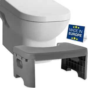 Foldable Plastic Toilet Squat Stool 8-inch Bathroom Squatting Posture Poop Stool - Picture 1 of 11
