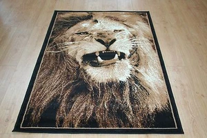 Quality Lion Rug 150cm x 100cm Lion Jungle Safari Animal Print (24) - Picture 1 of 2