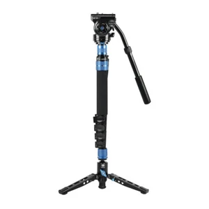 SIRUI P325FS 5 Section Carbon Fiber 360 Panning Monopod, VH-10 Fluid Video Head - Picture 1 of 7