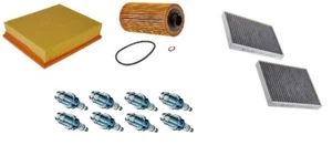 Service Kit Fits BMW 5 Series E39 535i 540i Air Oil Cabin Filter Spark Plugs - Picture 1 of 8