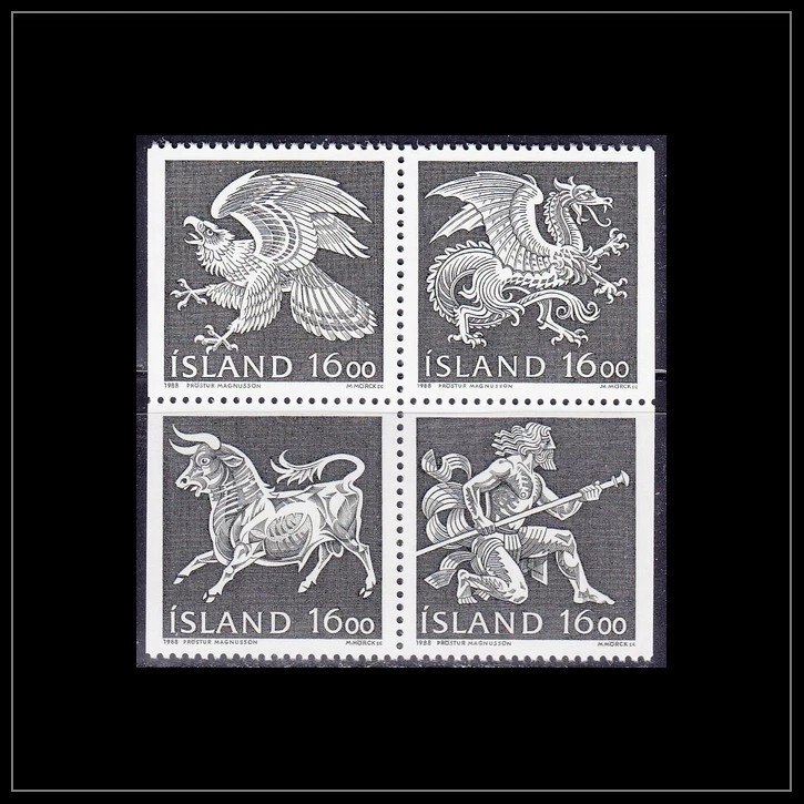 Iceland - 1988 (637-640) Mint never Hinged - Image 1 of 1