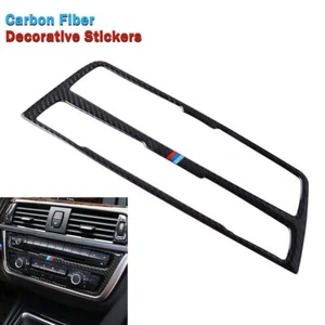 Se adapta a BMW F34 F30 3GT fibra de carbono a rayas M automóvil CA panel de CD ajuste interior - Imagen 1 de 6