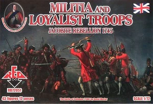 Jacobite Rebellions. Militia Loyalist Troops 1745 scale 1/72 Red Box 72051 - Picture 1 of 8