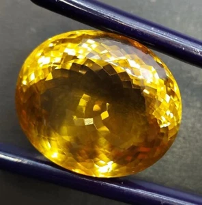Giant natural citrine gemstone - loose faceted Citrine quartz 77.10 CTS - Picture 1 of 10
