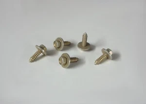 5x Combi hexagonal tornillo de chapa 5,5x19 amarillo galvanizado con disco para coches clásicos - Imagen 1 de 2