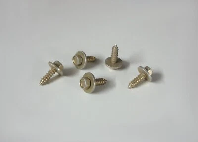 5x Break Hexagonal Vis pour Tôle 5,5x19 Jaune Galvanisé Avec Vitre Voiture - Photo 1/2