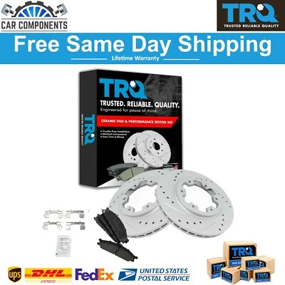 TRQ New Front Brake Pad & Rotor Kit For 1986-2002 Nissan D21 Hardbody Pickup - Image 1 of 4