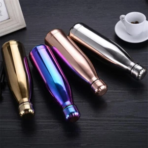 500ml Stainless Steel Thermos Water Bottle Vacuum Insulated Gym Flask Coke Cup - Picture 1 of 13