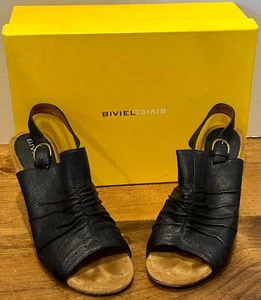 Woman Beviel Silky Black Pumps Shoes 37.5 US 7 - Picture 1 of 6