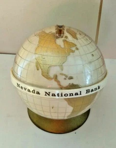 Vintage 1960's Promotional Globe Bank ~ Nevada National Bank - Picture 1 of 6