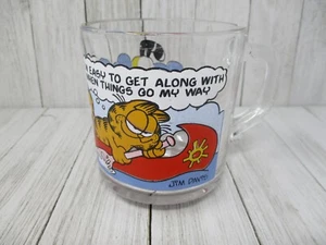 1978 Vintage Garfield Odie McDonalds Glass Coffee Mug Cup Jim Davis - Picture 1 of 10
