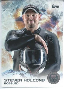 2014 Topps US Olympia SILBERMEDAILLE STEVEN HOLCOMB Bob Winter Eis - Bild 1 von 1