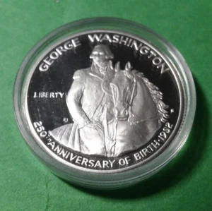  George Washington Proof 90% silver Commemorative Half Dollar in capsule. - Picture 1 of 4