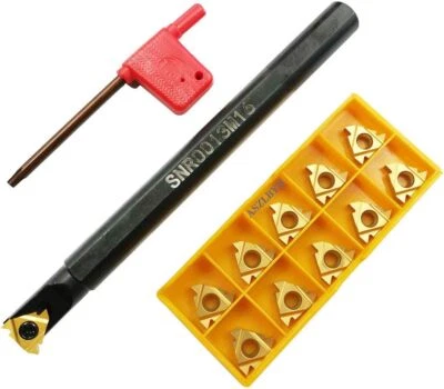 ASZLBYM 1/2" SNR0013M16 Lathe Internal Threading Boring Bar Turning Tools with 16IR AG60
